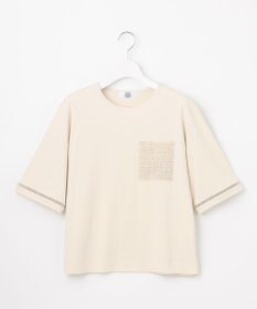 J.PRESS LADIES L 【一枚で着映え】レーシーコンビ ポケットデザイン カットソー
