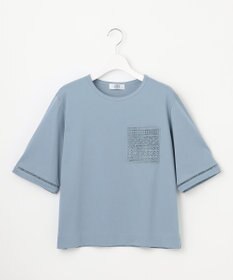 J.PRESS LADIES L 【一枚で着映え】レーシーコンビ ポケットデザイン カットソー