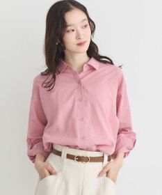 earth music&ecology 【接触冷感】綿麻混ベーシックシャツ