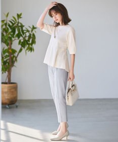 ANY SIS S 【接触冷感/UVカット】サカリバ ペプラム プルオーバー