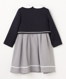 ANY KIDS 【2点セット】ノーカラー ボレロジャケット+襟付き ワンピース