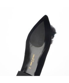 MODE ET JACOMO <MODE ET JACOMO>ファー付ポインテッドトゥフラットパンプス