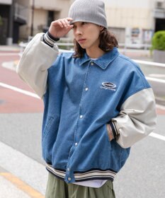 WEGO 【ユニセックス着用ITEM】デニムスタジャン