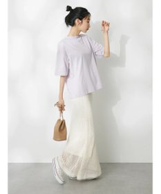 CRAFT STANDARD BOUTIQUE 接触冷感モックネックリングドットプルオーバー