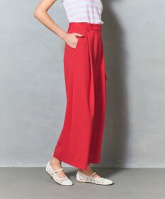 GRACE CONTINENTAL リネンタッチタックパンツ