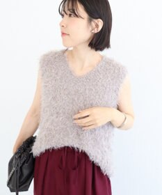 Green Parks フェザーヤーンニットベスト