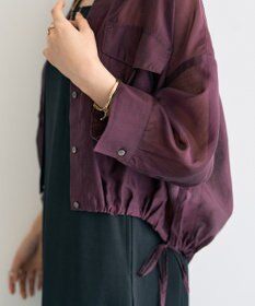 YECCA VECCA 【2点SET】シアーシャツ×Aラインキャミワンピース