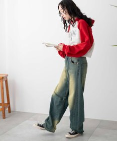 WEGO ラグランショートパーカー