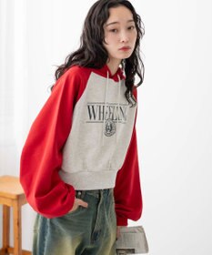 WEGO ラグランショートパーカー