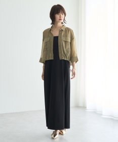 YECCA VECCA 【2点SET】シアーシャツ×Aラインキャミワンピース