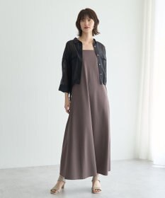 YECCA VECCA 【2点SET】シアーシャツ×Aラインキャミワンピース