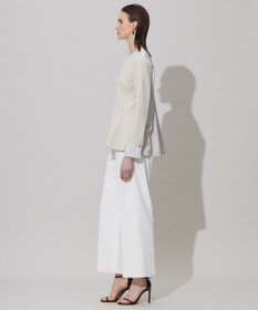 ICB L 【洗える】ミリオーネダンボールニット ペプラムブラウス