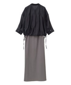 YECCA VECCA 【2点SET】シアーシャツ×Aラインキャミワンピース