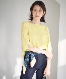 ANY SIS 【接触冷感・UVカット・洗える】ビューティクールボートネック プルオーバー