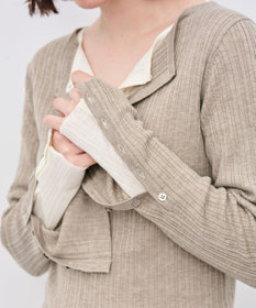 uncrave ハイゲージニット ヘンリーネックトップス