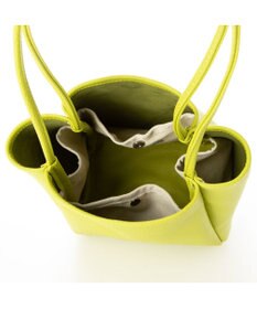 UNBILLION カシュカシュ cachecache / シュリンク合皮ワンハンドル手提げ