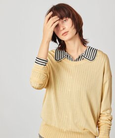 BEIGE， LAGORD / Uネックニット