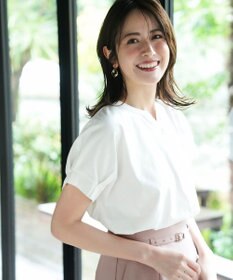 ANY SIS 【美ライン大人T】裾タックゆる プルオーバー オフ