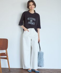 23区 S 【SLOW/一部店舗限定】MVSコットン ヴィンテージ風 ロゴTEE