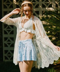 San-ai Resort（三愛水着楽園） パネルレース羽織り　F　【San-ai Resort（サンアイリゾート）】