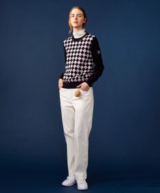 23区GOLF 【WOMEN】【ウォッシャブル】アーガイル ニット