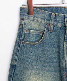 WEGO ヴィンテージウォッシュカーブデニムパンツ