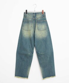 WEGO ヴィンテージウォッシュカーブデニムパンツ