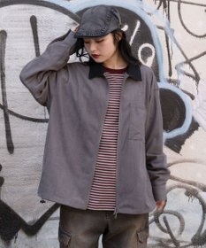 WEGO 【ユニセックス着用ITEM/MLサイズ展開】コーデュロイシャツジャケット