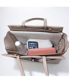 UNBILLION カシュカシュ cachecache / ベルトディテールサイドジップA4トート