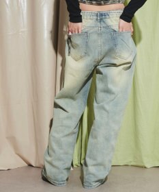 WEGO ウォッシュストリングデニム