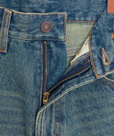 WEGO ヴィンテージウォッシュカーブデニムパンツ