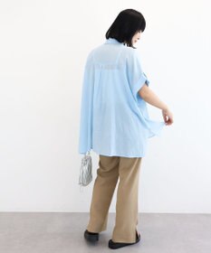 Green Parks タック入りオーバーサイズシャツ