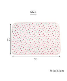 PET PARADISE ペットパラダイス クール マット 《いちご＆お花柄》 90×60㎝