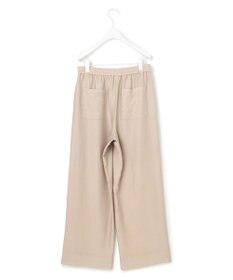 ICB 【人気のため新色追加・接触冷感・洗える】 ワッシャーツイル ワイドストレートパンツ