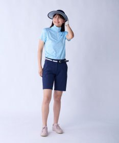 FILA GOLF／marie claire 【Marie claire sports】小花柄ハーフジップ半袖シャツ