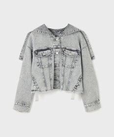 GRACE CONTINENTAL フードジップデニムジャケット