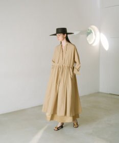 #Newans 【撥水加工/洗濯機可能】ドルマンスリーブドロストワンピース