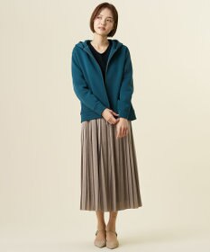 J.PRESS LADIES CHIN CHILLAピーチ プリーツ スカート