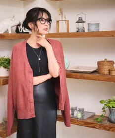 WEGO 【WEB限定/2025年秋冬新作//洗濯可/MLサイズ展開/ユニセックス着用ITEM】ドロップショルダーカーディガン