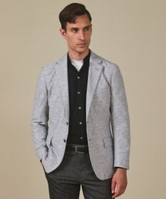 GOTAIRIKU カーディガンジャケット秋冬版【洗える/シワになりにくい/ストレッチ】リンクス BIZ ジャケット ライトグレー系8