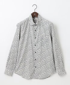 JOSEPH ABBOUD 【ソフトな着心地/I単品羽織にも】 コーデュロイフラワープリント シャツ