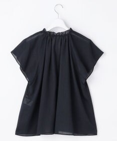 自由区 【WEB限定カラーあり】シアーラミーローンフリルデティール ブラウス