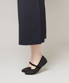 steppi ラウンド メッシュ バレエパンプス