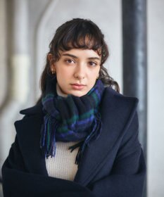 MOONBAT WEB限定【洗える】ミエル (miel) カシミヤ100％ チェックストール