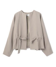 BEIGE， PORDIC / ドロスト付きノーカラージャケット