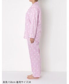 ワコール／睡眠科学 【パジャマ】　長袖　長ズボン　SOU・SOU（R）　綿100%　サテン生地　睡眠科学／ワコール　YDX636