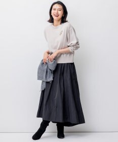 23区 【洗える】ウールコットンストレッチ ニット