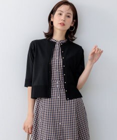 組曲 【先行予約】シアーニット5分袖 カーディガン