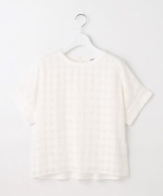 J.PRESS LADIES S 【洗える】チェックコンビジャージー カットソー