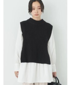 earth music&ecology ＳＥＴ２点　ベスト＋チュニックブラウス